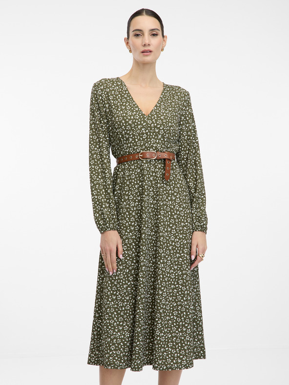 Orsay Grünes Damen-Midikleid ORSAY