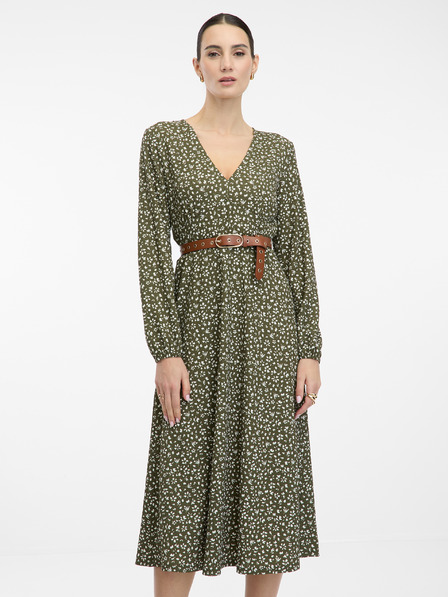 Orsay Grünes Damen-Midikleid ORSAY