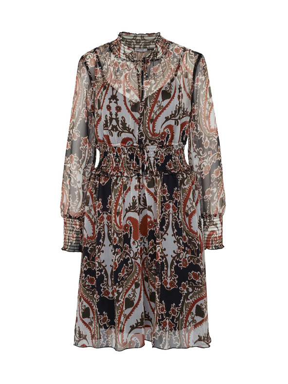 Orsay Braunes gemustertes Damenkleid ORSAY