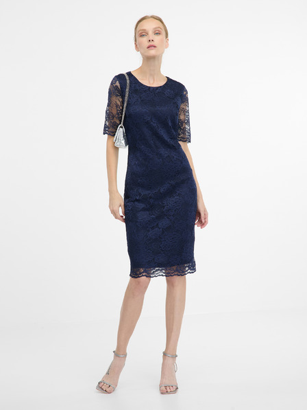 Orsay Blaues Damen Etuikleid knielang ORSAY