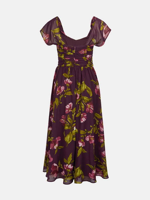 Orsay Lila Damen Midikleid mit Blumenmuster ORSAY