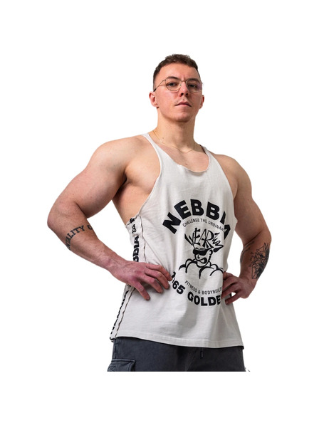 Nebbia Washed Muscle Back Stringer GOLDEN AGE 791 M,hellgrau