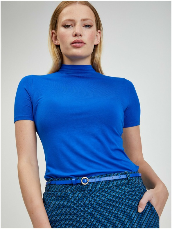 Orsay Schwarz-blau gemusterte Damenhose ORSAY