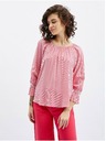Orsay Dunkelrosa gestreifte Damenbluse ORSAY