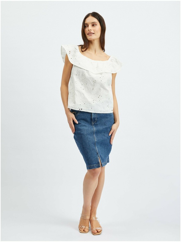 Orsay Weiße Damenbluse ORSAY