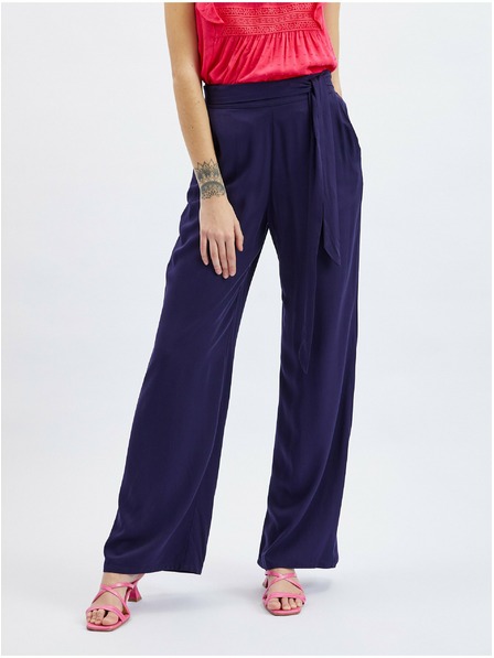 Orsay Dunkelblaue ORSAY Damen-Weitbeinhose