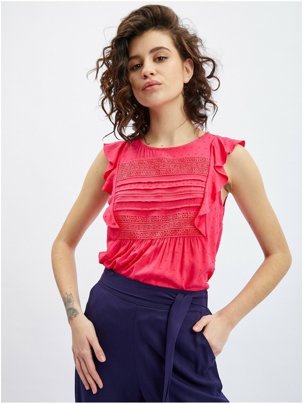 Orsay Dunkelblaue ORSAY Damen-Weitbeinhose