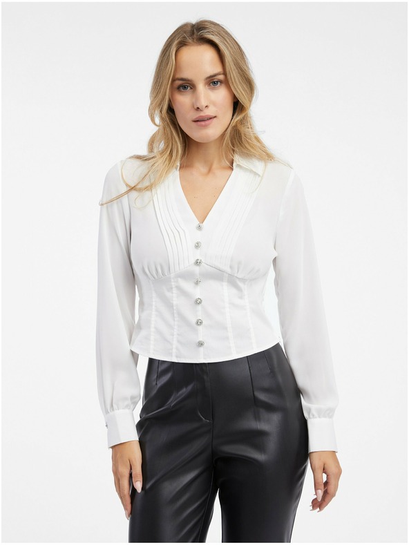 Orsay Weiße Damen Bluse ORSAY