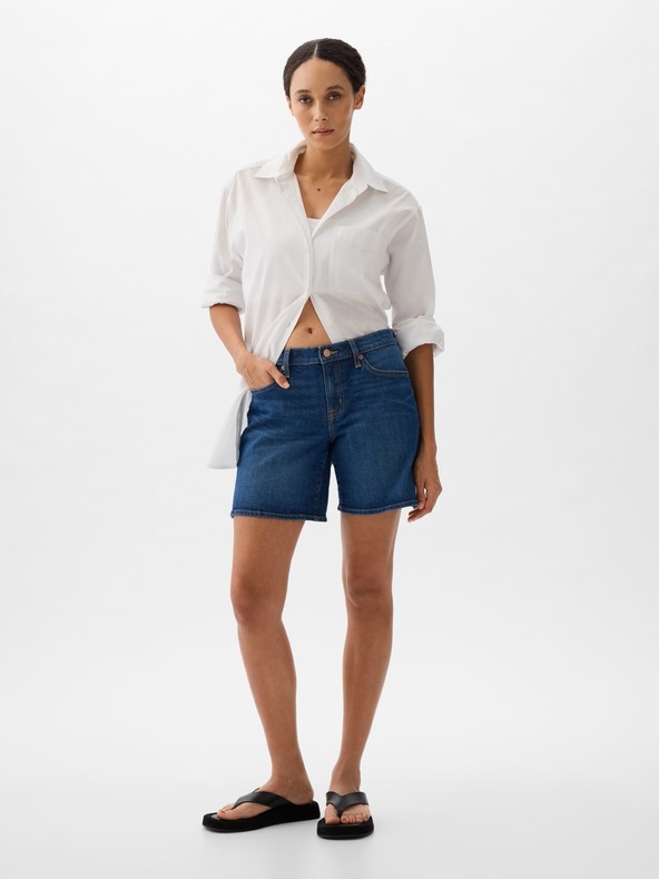 GAP Mid Rise Denim Shorts GAP