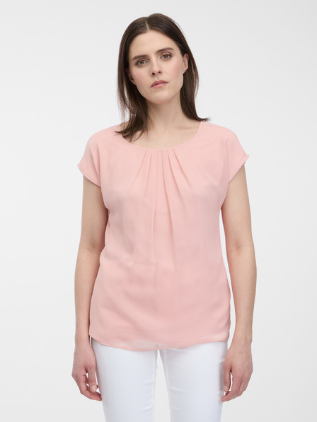 Orsay Apricotfarbene Damenbluse ORSAY