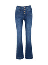 Orsay Dunkelblaue Damen-Bootcut-Jeans ORSAY