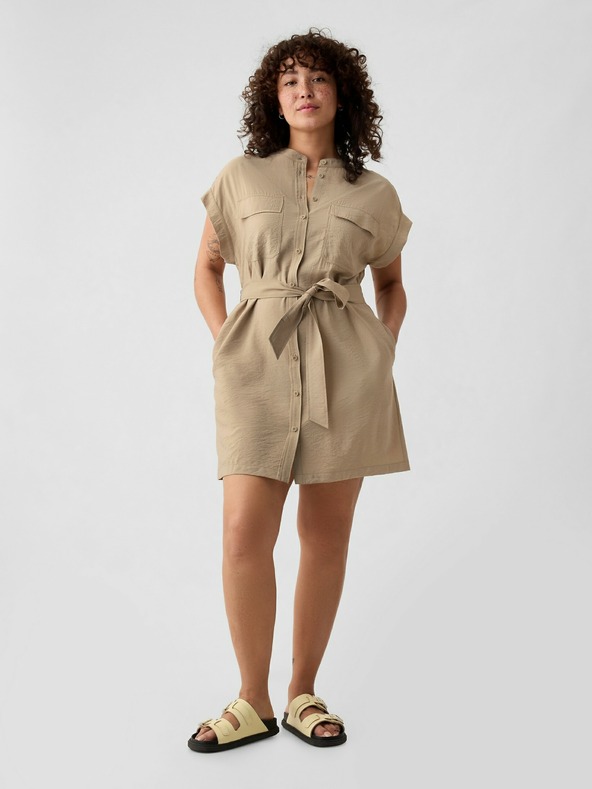 GAP Leinen-Minikleid Utility GAP
