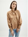 Orsay Hellbraune Satinbluse ORSAY
