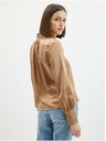 Orsay Hellbraune Satinbluse ORSAY