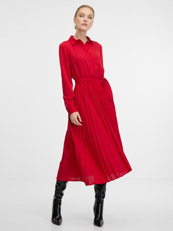 Orsay Rotes Damen-Midikleid ORSAY
