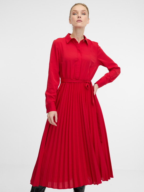 Orsay Rotes Damen-Midikleid ORSAY