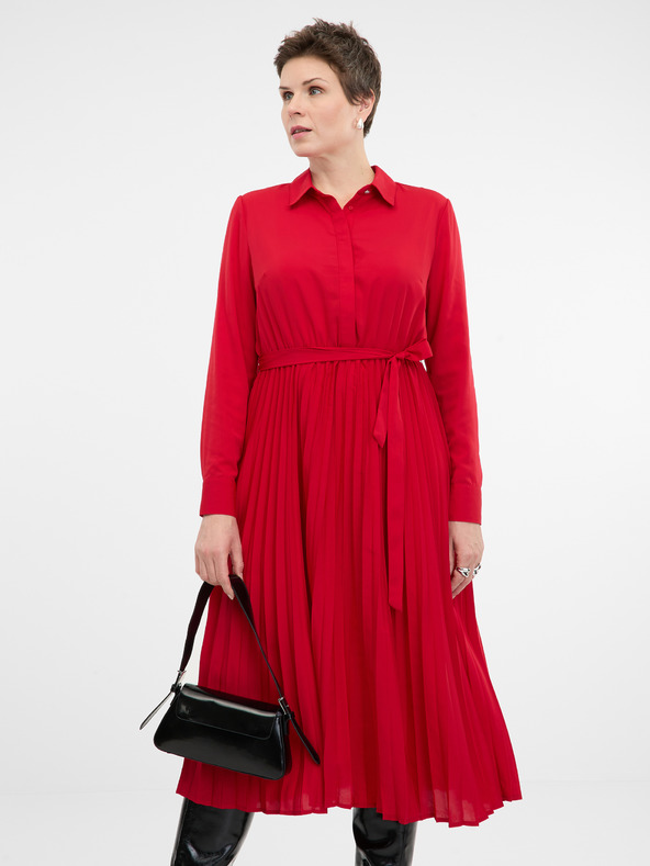 Orsay Rotes Damen-Midikleid ORSAY