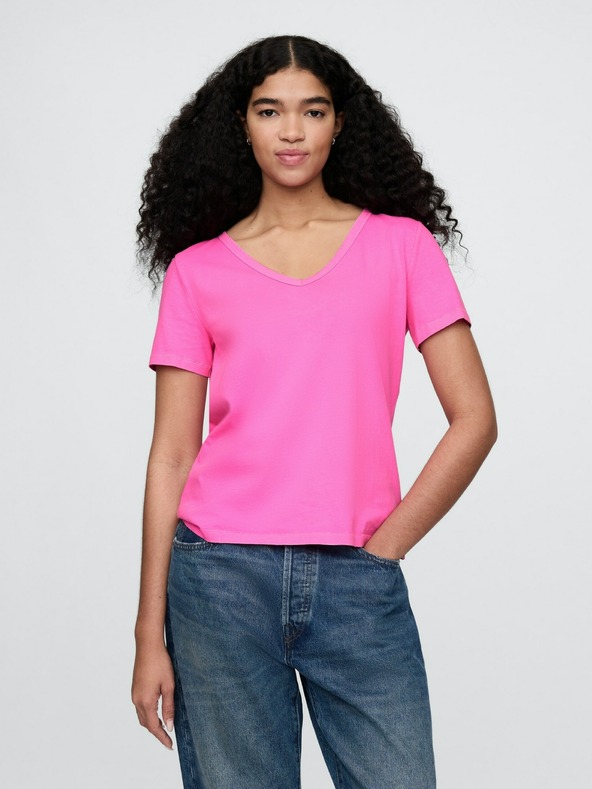 GAP Damen Baumwoll-T-Shirt Vintage GAP