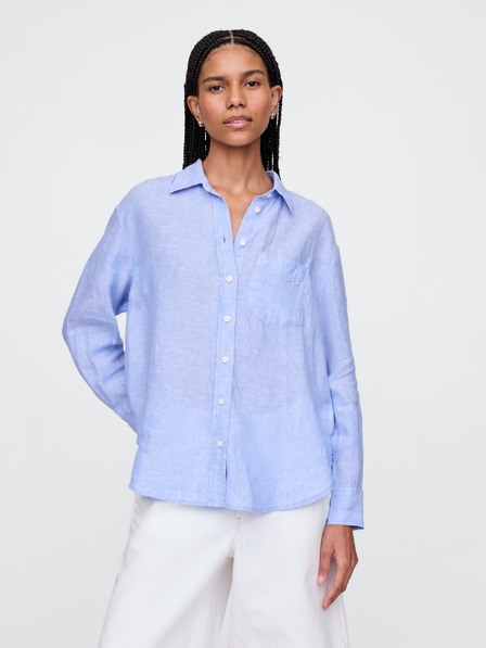 GAP Damen Leinen-Oversize-Hemd Big Shirt GAP
