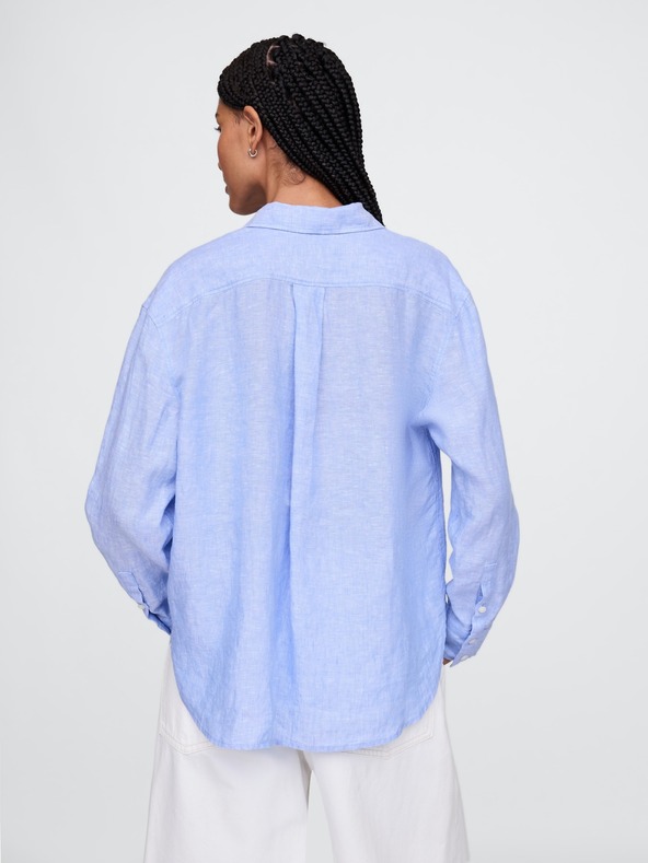GAP Damen Leinen-Oversize-Hemd Big Shirt GAP