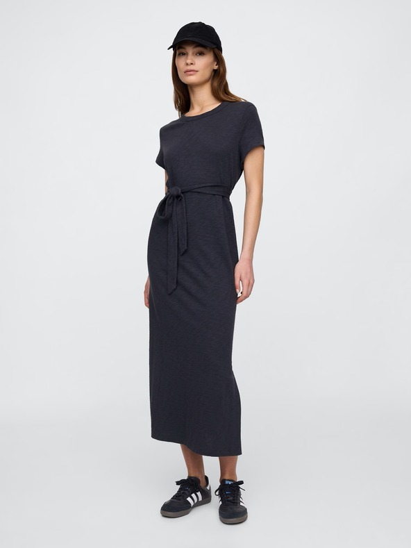 GAP Damen-Midi-Kleid mit Gürtel GAP