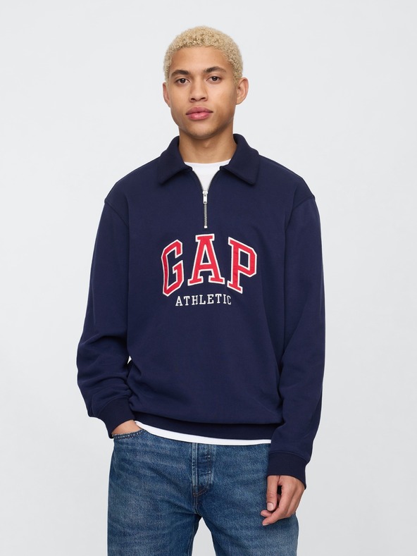 GAP Herren Polo-Sweatshirt mit Logo GAP