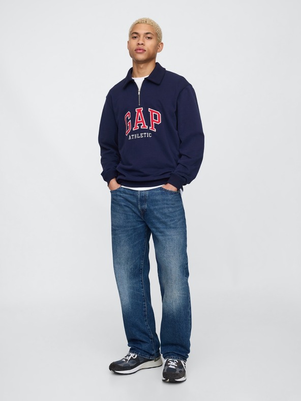 GAP Herren Polo-Sweatshirt mit Logo GAP