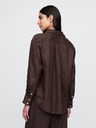 GAP Damen Leinen-Oversize-Hemd Big Shirt GAP