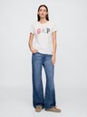 GAP Damen-T-Shirt mit Logo Americana GAP