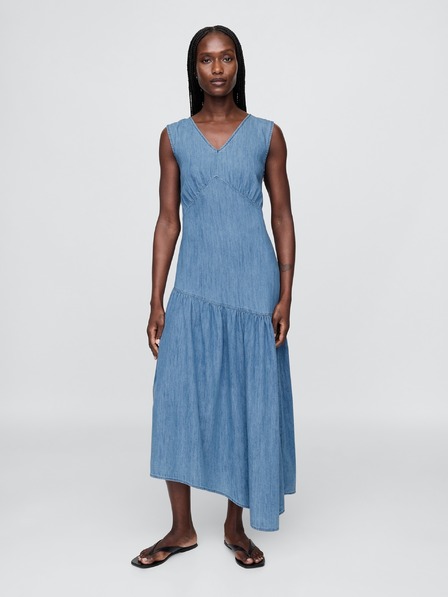 GAP Asymmetrisches Damen-Midikleid aus Denim GAP