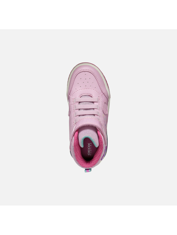 Geox Rosa leuchtende Mädchen-Stiefeletten Geox Inek Girl