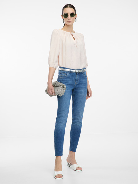 Orsay Hellrosa Damenbluse mit 3/4-Ärmeln ORSAY