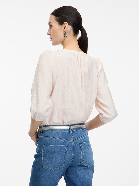 Orsay Hellrosa Damenbluse mit 3/4-Ärmeln ORSAY