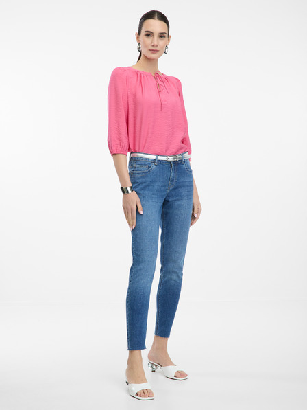 Orsay Rosa Damenbluse mit 3/4-Ärmeln ORSAY