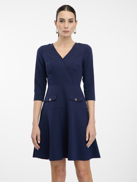 Orsay Dunkelblau Damen Kleid knielang ORSAY