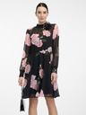 Orsay Schwarzes Damen Blumenkleid knielang ORSAY