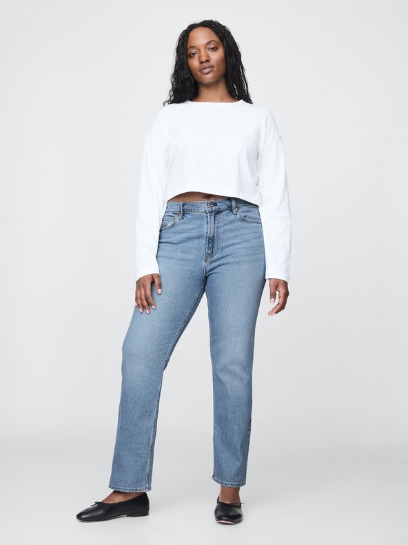 GAP Damen High Rise 90er Slim Straight Jeans GAP