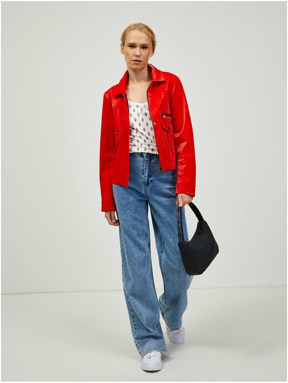 Orsay Rosa-cremefarbenes gemustertes T-Shirt ORSAY