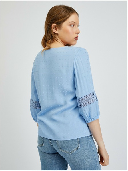 Orsay Hellblaue Damen Bluse ORSAY