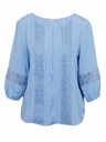 Orsay Hellblaue Damen Bluse ORSAY