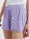 Orsay Hellviolette Damenshorts mit Spitze ORSAY