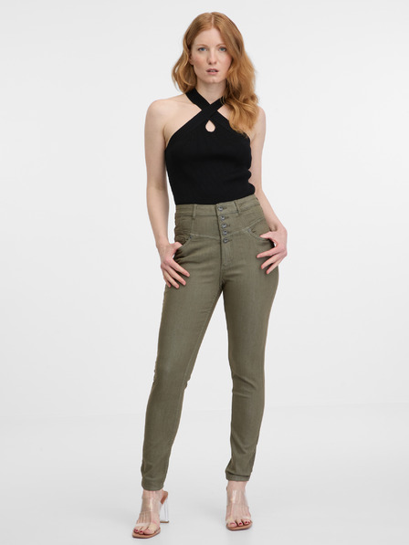 Orsay Khaki Damen Skinny Fit Jeans ORSAY