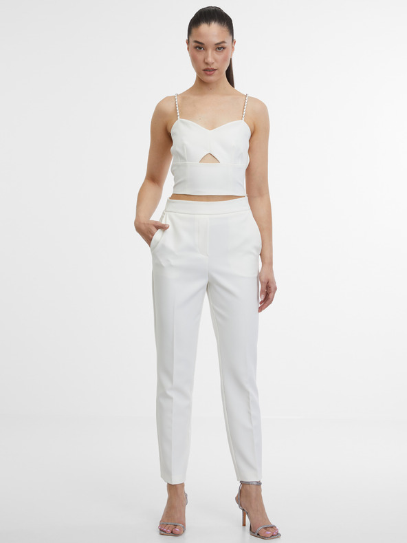 Orsay Cremefarbene Damenhose ORSAY