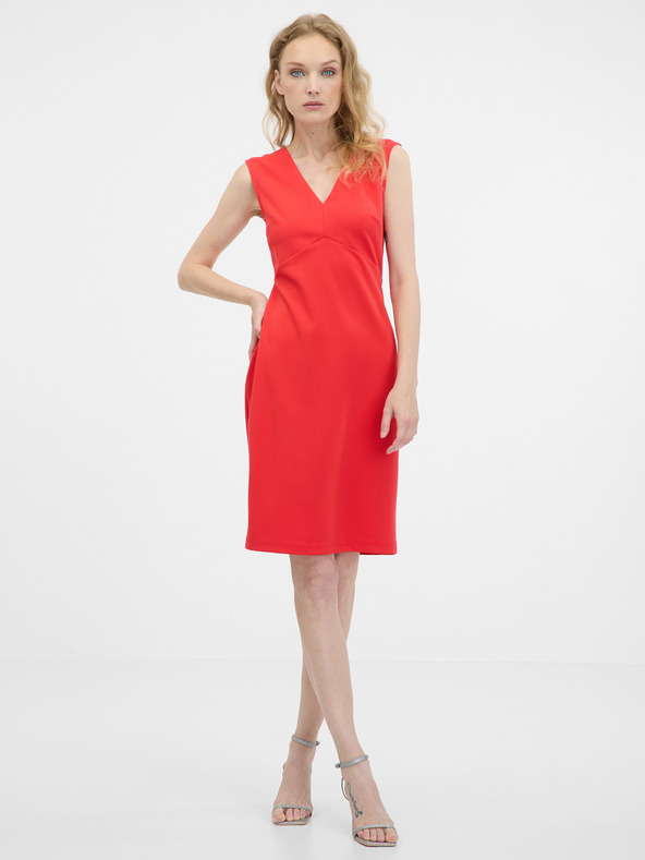 Orsay Rotes knielanges Damenkleid ORSAY