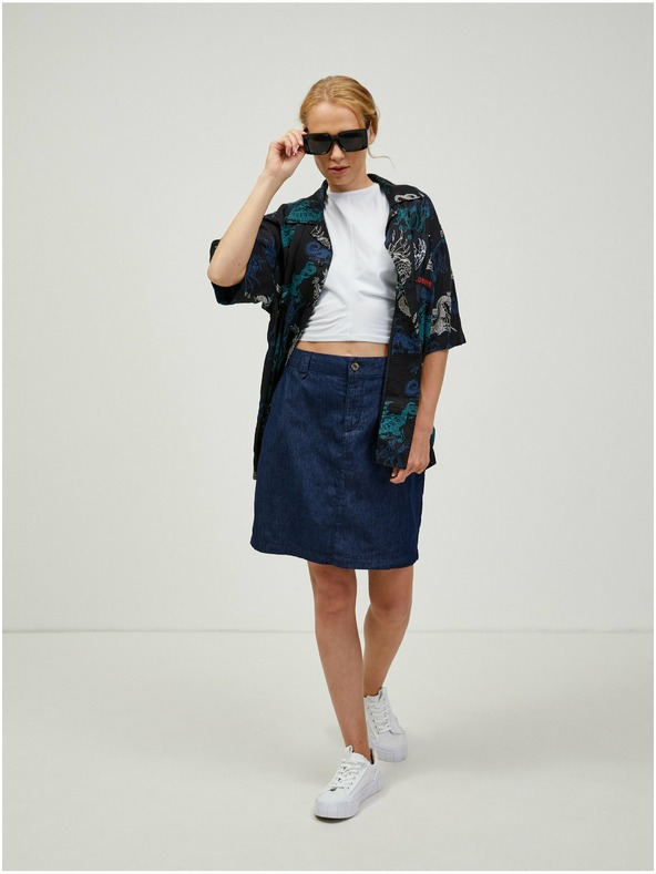 Orsay Dunkelblauer Damen-Jeansrock ORSAY