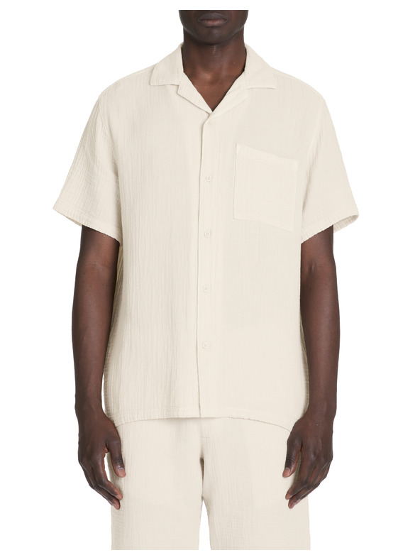 Celio Cremefarbenes Herrenhemd Celio Bagaz