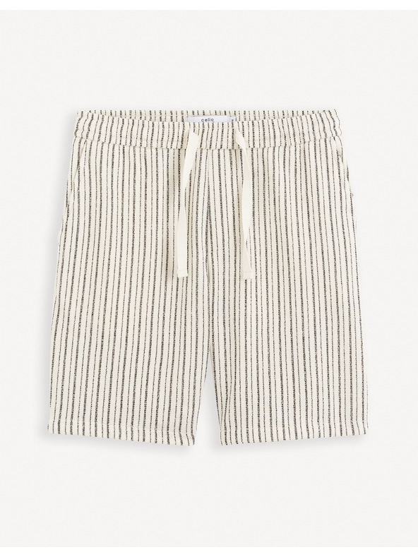 Celio Leinenshorts Gostripebm