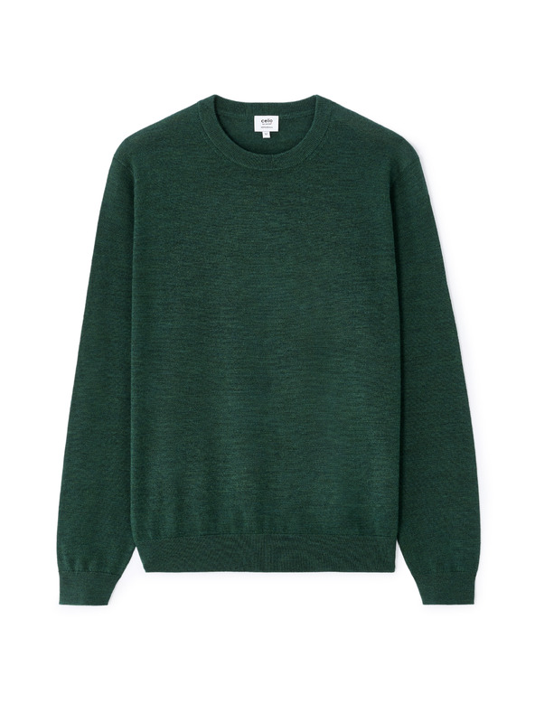 Celio Semerirond Merino-Wollpullover