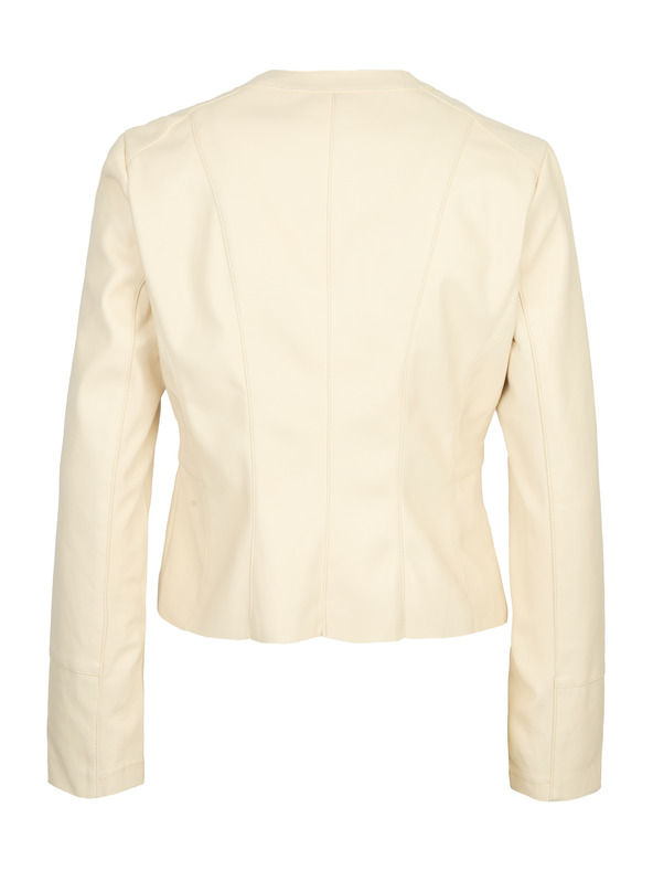 Orsay Cremefarbene Damen-Lederjacke ORSAY