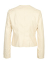 Orsay Cremefarbene Damen-Lederjacke ORSAY